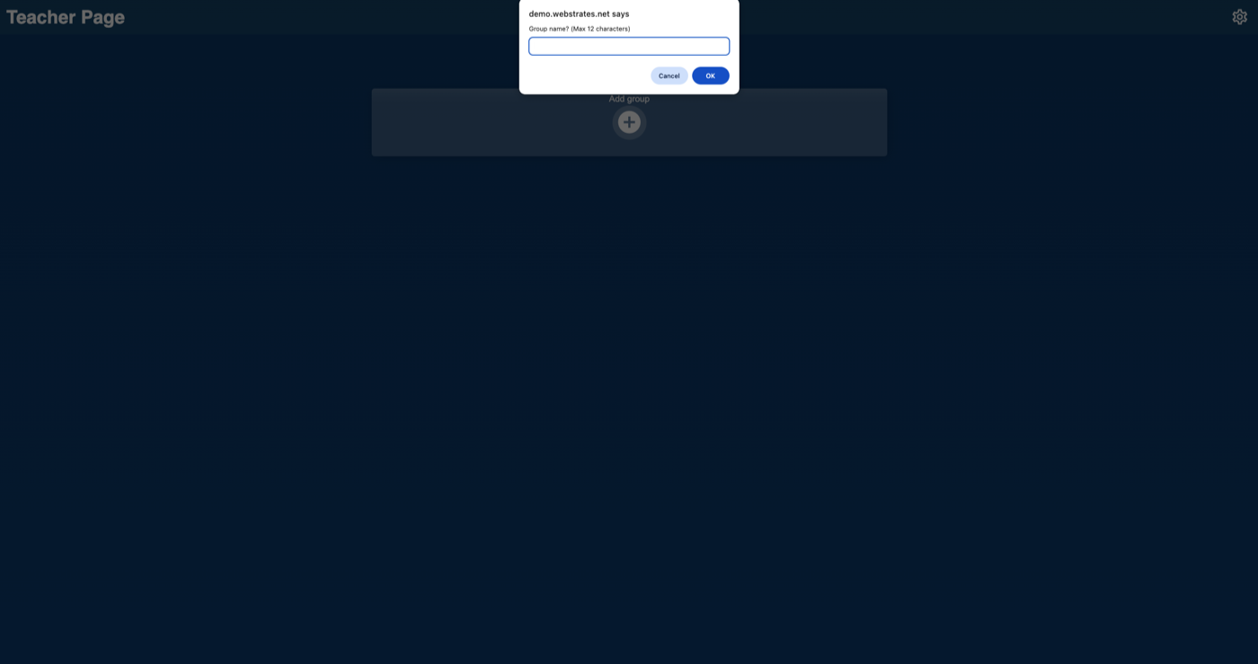 Creating groups and naming them
